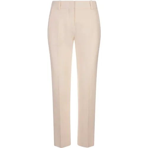 Straight-Cut Wool Trousers , female, Sizes: S - Ermanno Scervino - Modalova