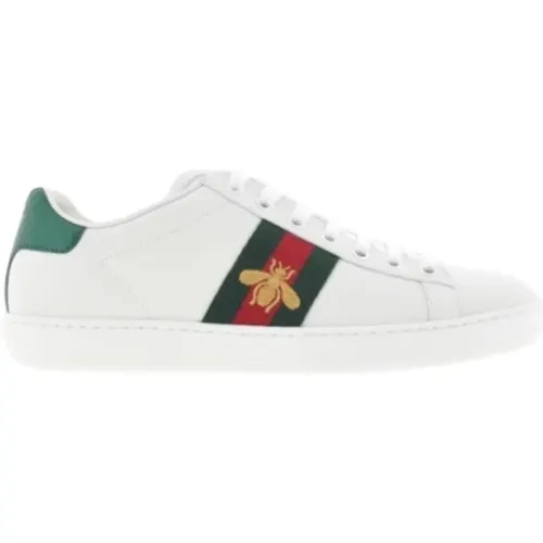 Embroidered Bee Low-Top Sneakers , female, Sizes: 8 UK - Gucci - Modalova