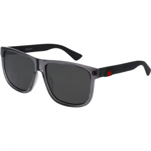 Transparente rechteckige Wayfarer-Sonnenbrille , Herren, Größe: 54 MM - Gucci - Modalova