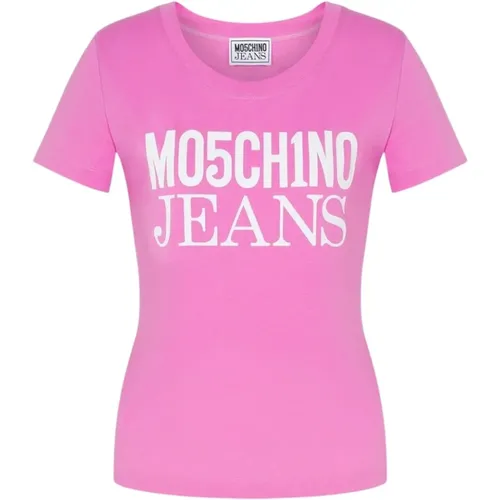 Stylish T-shirt , female, Sizes: S - Moschino - Modalova