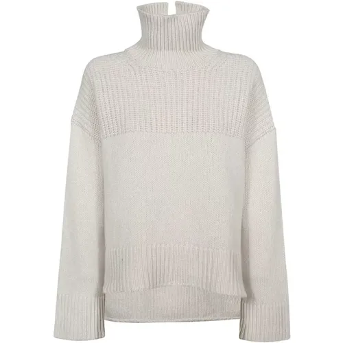 Gerippter Strickwolle-Kaschmir-Pullover - Dondup - Modalova