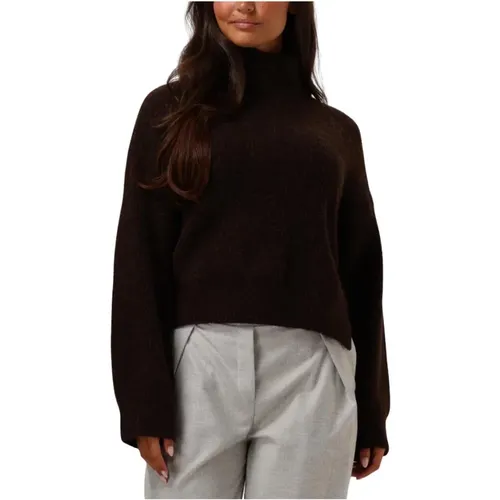 Brauner Rollkragenpullover für Damen - Gestuz - Modalova