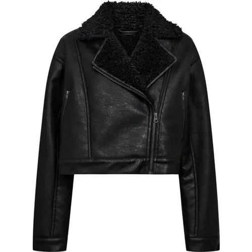 Aviator-Jacke für Herbst-Winter-Stil , Damen, Größe: M/L - Designers Remix - Modalova