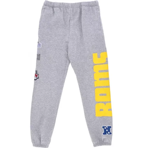 Los Angeles Rams Fleece Tracksuit Pants , male, Sizes: M, XL, L - Mitchell & Ness - Modalova