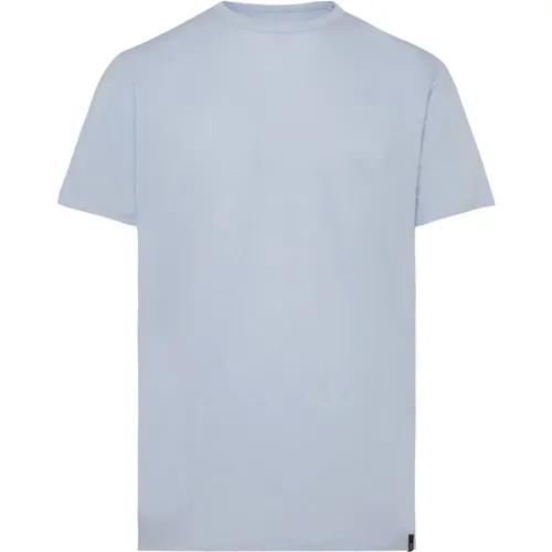 T-Shirt aus Stretch-Leinen-Jersey , Herren, Größe: XL - Boggi Milano - Modalova