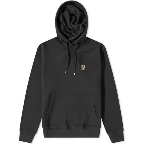 Schwarzer Baumwollhoodie mit Phoenix-Patch , Herren, Größe: M - Belstaff - Modalova