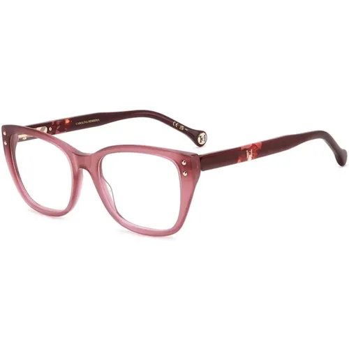 Burgundy Red Havana Gles , unisex, Sizes: 52 MM - Carolina Herrera - Modalova