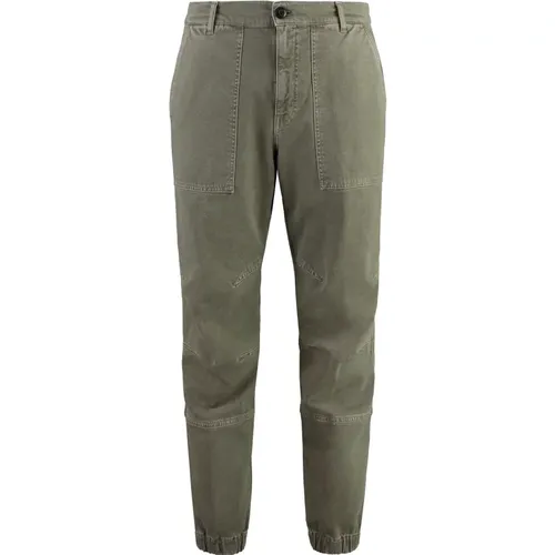 Cargohose mit elastischen Knöchelbündchen , Herren, Größe: W30 - Dondup - Modalova