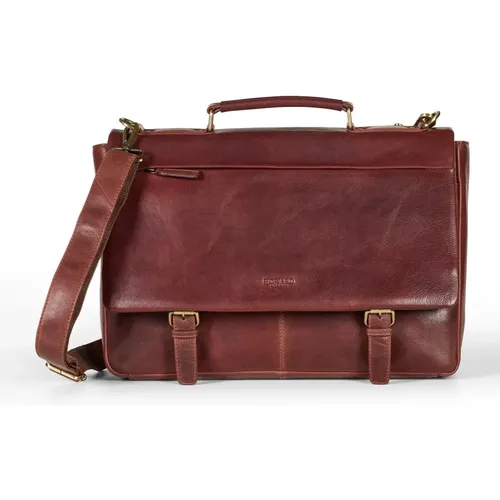 Classic Leather Briefcase , male, Sizes: ONE SIZE - Howard London - Modalova
