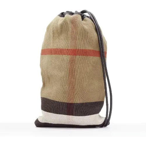 Pre-owned Fabric backpacks , male, Sizes: ONE SIZE - Burberry Vintage - Modalova