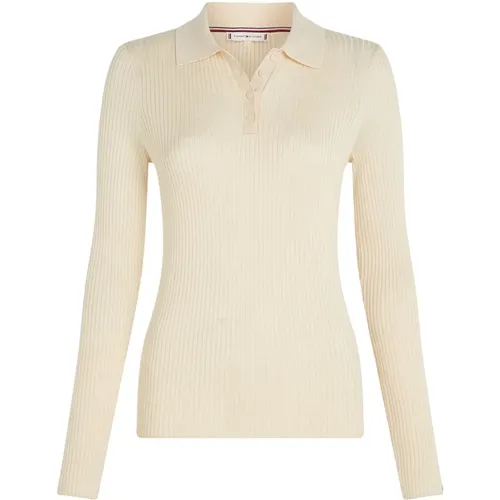 Ivory Polo Set für Damen , Damen, Größe: S - Tommy Hilfiger - Modalova