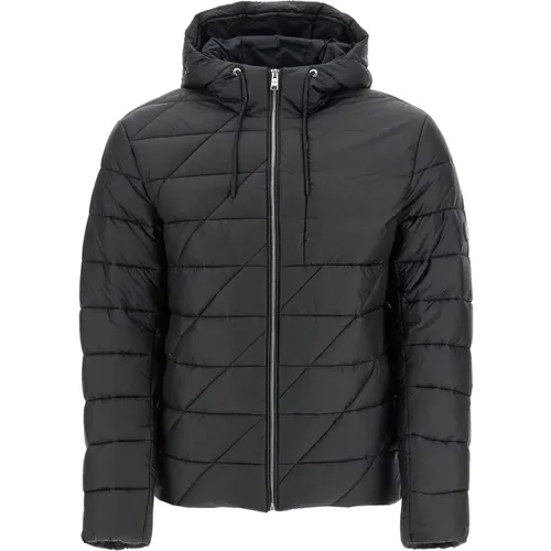 Sporty Lightweight Hooded Down Jacket , male, Sizes: L, M, XL - Boss - Modalova