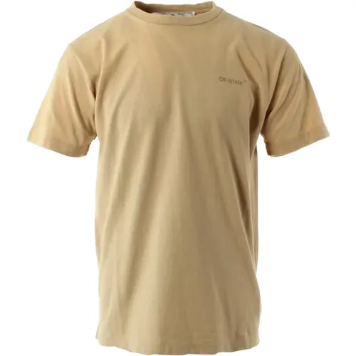 T-Shirts , male, Sizes: M, L, XL - Off White - Modalova