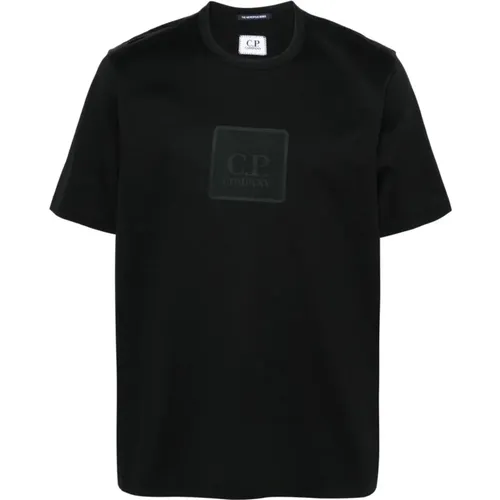 Cotton Tee with Logo Detail , male, Sizes: 2XL, M, L - C.P. Company - Modalova