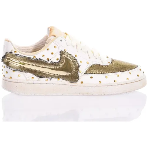 Beige Gold Sneakers Damen Schuhe , Damen, Größe: 46 EU - Nike - Modalova