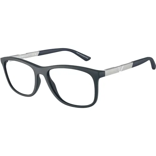 Stilvolle Brille Ea3247 in Blau , Herren, Größe: 53 MM - Emporio Armani - Modalova