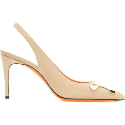 Elegant Slingback Pumps , female, Sizes: 3 1/2 UK - Santoni - Modalova