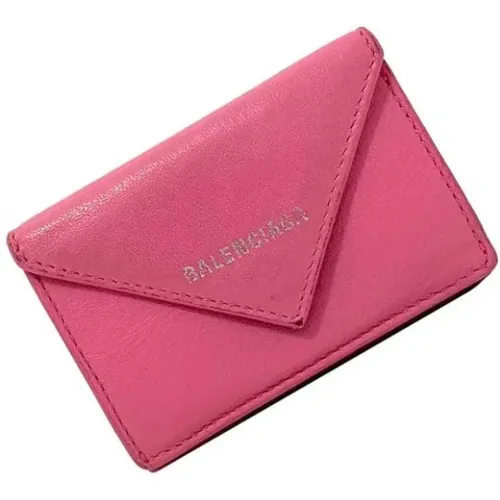 Pre-owned Leather wallets , female, Sizes: ONE SIZE - Balenciaga Vintage - Modalova