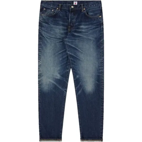 Regular Tapered Jeans Blau , Herren, Größe: W34 - Edwin - Modalova