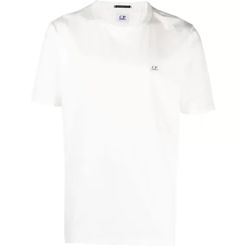 Logo Cotton T-shirt with Crew Neck , male, Sizes: S, M, L, XL, 2XL - C.P. Company - Modalova