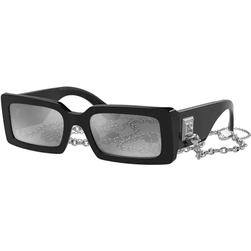 Dg4416 501/6G Sunglasses with Chain , female, Sizes: 53 MM - Dolce & Gabbana - Modalova
