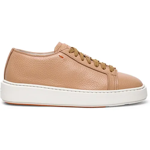 Eleganter Ledersneaker für Damen , Damen, Größe: 35 EU - Santoni - Modalova