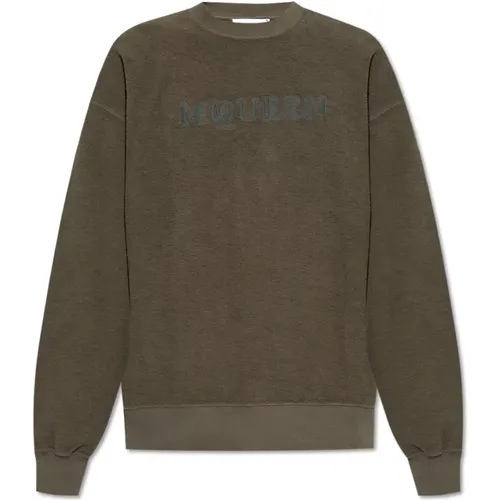 Sweatshirt mit Logo - alexander mcqueen - Modalova