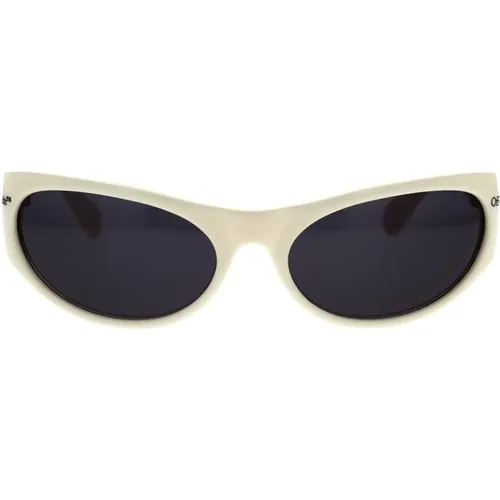 Off , Unisexapoli Sunglasses - Contemporary Design and Sporty Charm , unisex, Sizes: 61 MM - Off White - Modalova