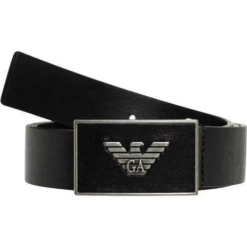 Elegant Leather Belt for Men , male, Sizes: 100 CM, 95 CM, 90 CM - Emporio Armani - Modalova