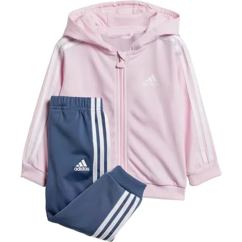 Rosa Shiny Hooded Track Suit Adidas - Adidas - Modalova