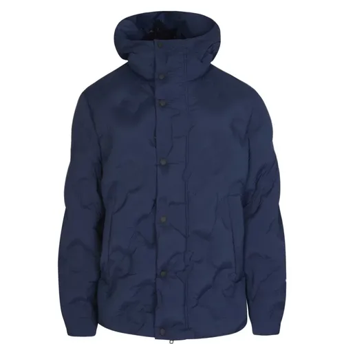 Navy Quilted DG Coat , male, Sizes: S - Dolce & Gabbana - Modalova