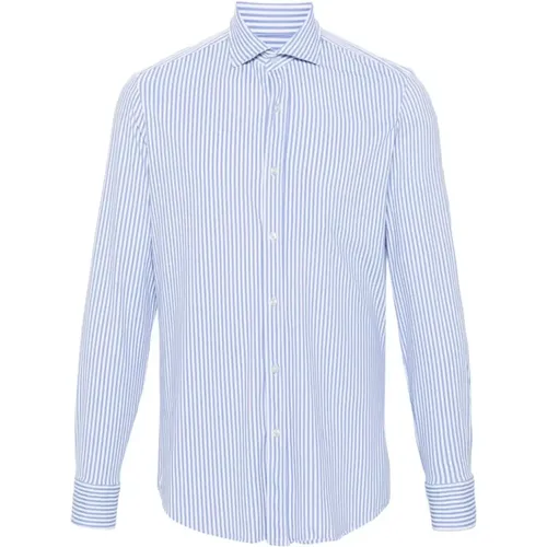 Striped stretch shirt , male, Sizes: 4XL - PAUL & SHARK - Modalova