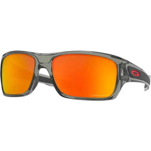 Grey Ink/Ruby Iridium Sunglasses , unisex, Sizes: 63 MM - Oakley - Modalova