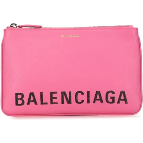 Pre-owned Leather wallets , female, Sizes: ONE SIZE - Balenciaga Vintage - Modalova