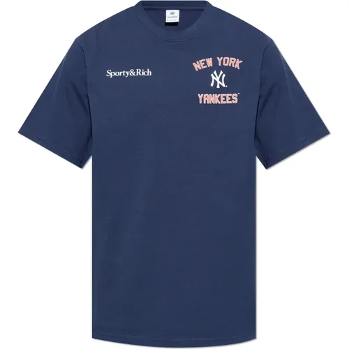 T-Shirt aus der 47 & The New York Yankees Kollektion , unisex, Größe: M - Sporty & Rich - Modalova