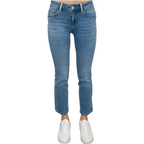 Blaue Denim Regular Fit Jeans , Damen, Größe: W25 - Liu Jo - Modalova