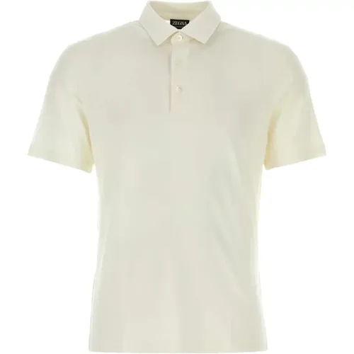 Stilvolles Ivory Polo Shirt Z Zegna - Z Zegna - Modalova