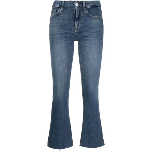Classic Cropped Flared Jeans , female, Sizes: W29, W24, W31, W30 - Frame - Modalova