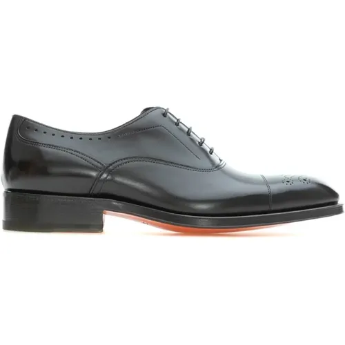 Classic Oxford Shoes , male, Sizes: 5 UK, 7 UK - Santoni - Modalova