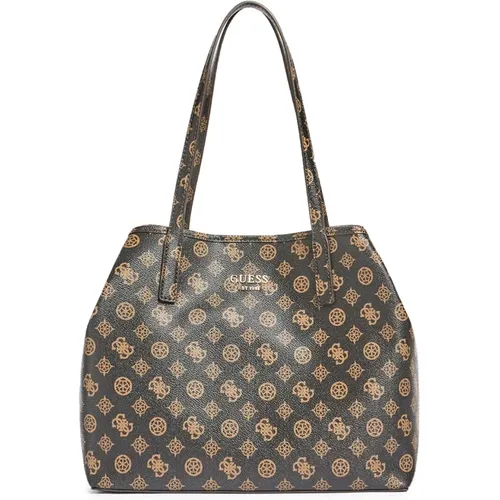 Large Peony 2 in 1 Bag Brown Women , female, Sizes: ONE SIZE - Guess - Modalova