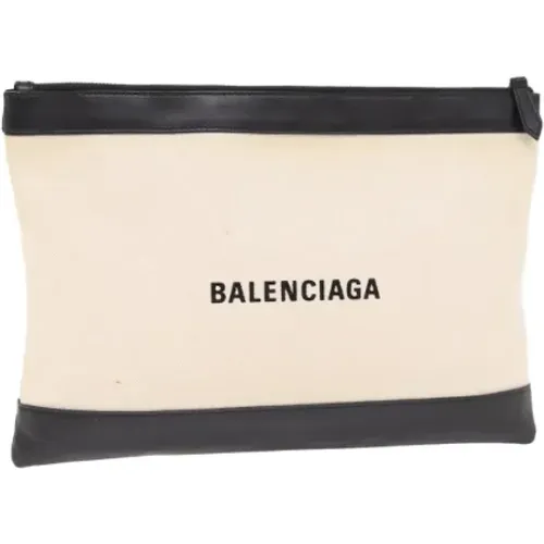 Pre-owned Leather clutches , female, Sizes: ONE SIZE - Balenciaga Vintage - Modalova