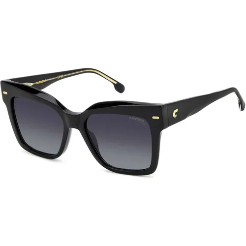 Schwarz/Grau Getönte Sonnenbrille , Damen, Größe: 54 MM - Carrera - Modalova