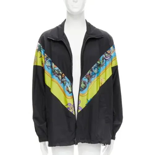 Pre-owned Polyester outerwear , female, Sizes: M - Versace Pre-owned - Modalova