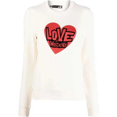 Sweatshirt , female, Sizes: 2XS - Love Moschino - Modalova