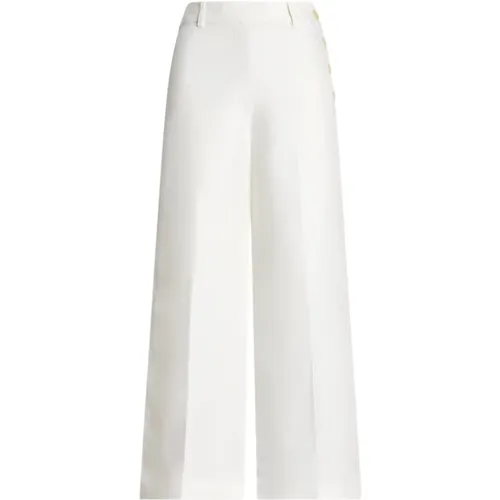 Weiße Leinenhose , Damen, Größe: 2XS - Ralph Lauren - Modalova