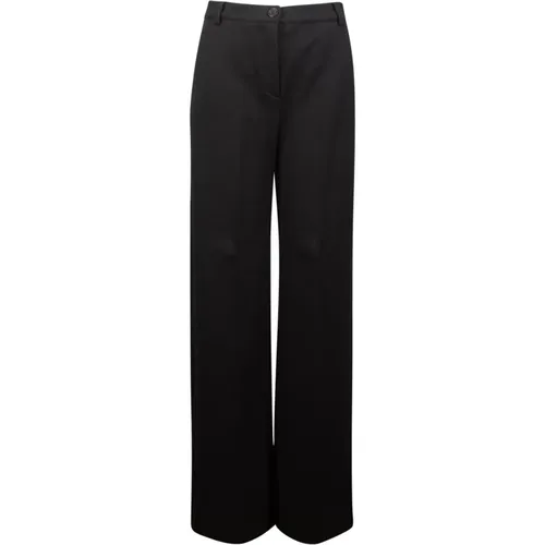 Jacquard Cropped Hose Schwarz , Damen, Größe: M - Max Mara Weekend - Modalova