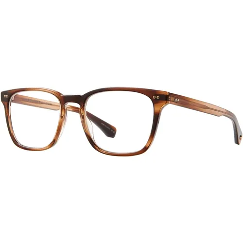 Khaki Tortoise Eyewear Frames , unisex, Sizes: ONE SIZE - Garrett Leight - Modalova