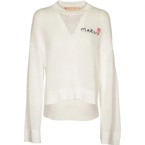 Roundneck Sweater , female, Sizes: S - Marni - Modalova