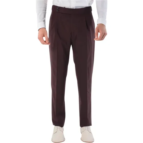 Wool Pants Regular Fit Italy Made , male, Sizes: 2XL, XL - Tagliatore - Modalova