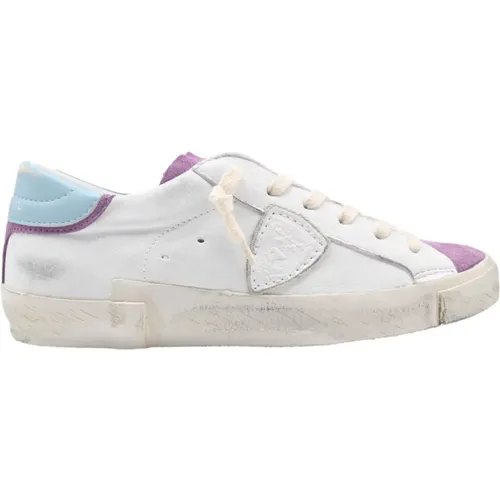 Vintage Mixage Low Top Sneakers , Damen, Größe: 37 EU - Philippe Model - Modalova